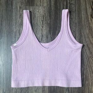 Urban Outfitters Ribbed Purple Tank Top